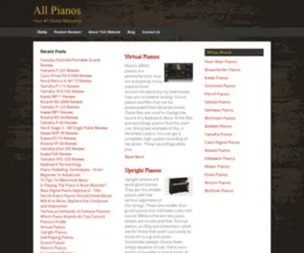 Allpianos.com(All Pianos) Screenshot