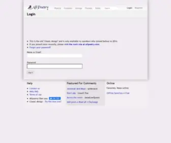 Allpoetry-Classic.com(Allpoetry Classic) Screenshot