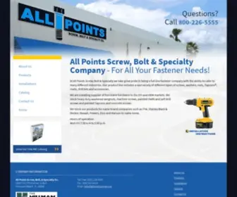 Allpointsscrew.com(Bolts) Screenshot