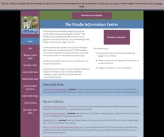Allpoodleinfo.com(Poodle Information Center) Screenshot