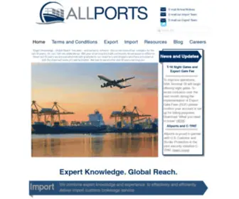 Allports.com(Allports Expert Knowledge Global Reach) Screenshot