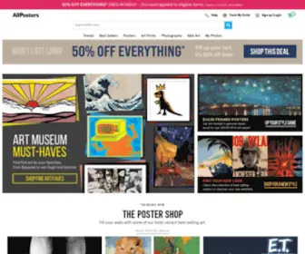 Allposters.com(The World's Largest Poster and Print Store) Screenshot