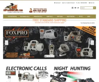 Allpredatorcalls.com(The Predator Calling Superstore) Screenshot