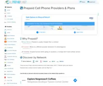 Allprepaidplans.com(All Prepaid Wireless Cell Phone Plans and Providers) Screenshot
