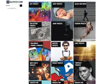 Allpresets.com(Presets for lightroom free download) Screenshot