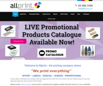 Allprint.co.nz(Offset Printing) Screenshot