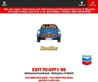 Allproautomotive.com(Old Lyme CT Tires Wheels & Auto Repair) Screenshot