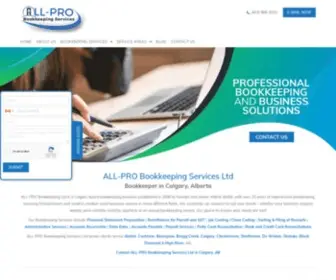 Allprobookkeeping.ca(ALL-PRO Bookkeeping Services Ltd) Screenshot