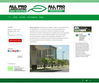 Allprolandcare.com(All Pro Landcare) Screenshot