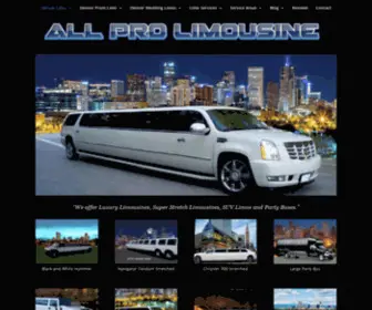 Allprolimousinedenver.com(Denver Limo Service All Pro Limousine) Screenshot