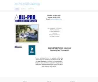 Allproroofcleaning.com(All-Pro Roof Cleaning) Screenshot