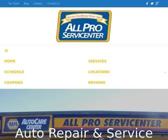 Allproservicenter.com(Auto Repair & Service in Des Moines) Screenshot