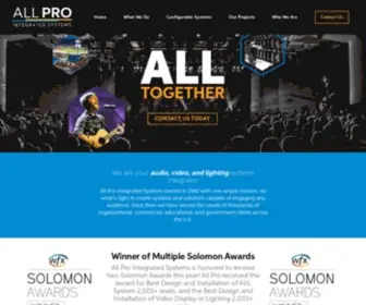 Allprosystems.com(All Pro Integrated Systems started in 1980 with one simple mission) Screenshot