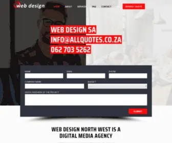 Allquotes.co.za(Website Design North West) Screenshot