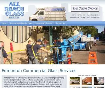 Allreachglass.com(Edmonton Commercial Glass Services) Screenshot