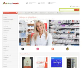 Allrealmeds.com(Online Pharmacy) Screenshot