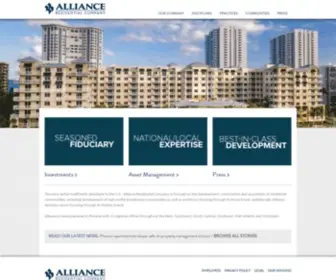 Allresco.com(Alliance Residential Company) Screenshot