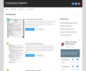 Allresumetemplates.net(Resume Templates) Screenshot