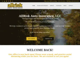 Allrisk.com(Our insurance agency) Screenshot