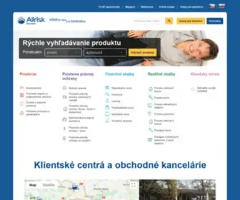 Allriskslovakia.sk(Allrisk Slovakia) Screenshot