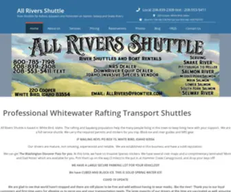 Allriversshuttle.com(River Shuttles for North Central Idaho) Screenshot