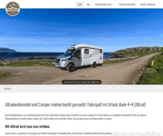 Allroad-Reisemobile.de(Allradwohnmobil und Camper mieten beim 4x4 Spezialisten) Screenshot