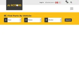 Allrotors.com(Brake rotors) Screenshot