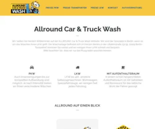 Allround-Truckwash.de(Car & Truckwash in Berlin Tempelhof) Screenshot