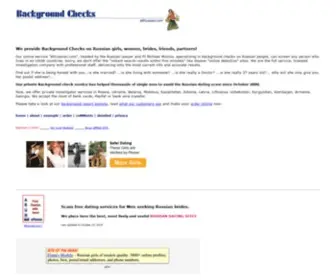 Allrussian.com(Background checks on Russian girls) Screenshot