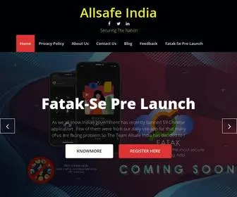 Allsafe-India.in(Allsafe india. Our mission) Screenshot