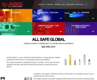 Allsafe.net(Compressed Gas Cylinder Supplier) Screenshot