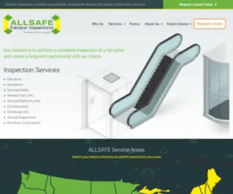 Allsafeelevators.com(Allsafe Elevators) Screenshot