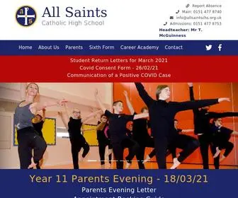 Allsaintschs.org.uk(All Saints CHS) Screenshot