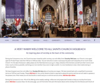 Allsaintsholbeach.org.uk(An inspiring place of worship at the heart of the community) Screenshot