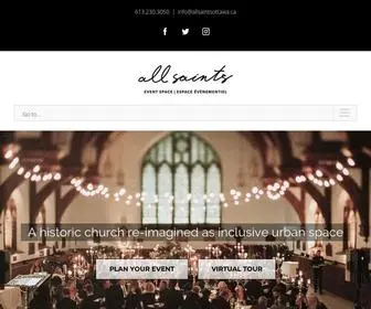 Allsaintsottawa.ca(Allsaints event space) Screenshot