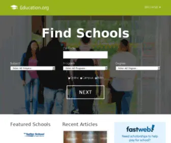 Allschools.com(Find Degree Programs and Schools by Subject) Screenshot