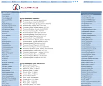 Allscores.ru(ALLSCORES.CLUB Статистика футбольних матчів) Screenshot