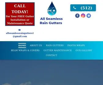 Allseamlessraingutters.com(All Seamless Rain Gutters) Screenshot