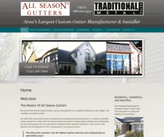 Allseason-Gutters.com(All Season Gutters Inc) Screenshot