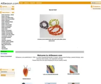 Allseason.com(Jewelry Making Beads and Findings Jewelry Supplies at Wholesale Prices) Screenshot