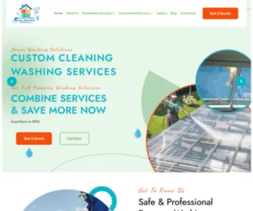 Allseasonenterprise.com(Pressure Washing Company in Toronto) Screenshot