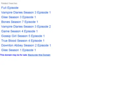 Allseasonepisode.com(Allseasonepisode) Screenshot