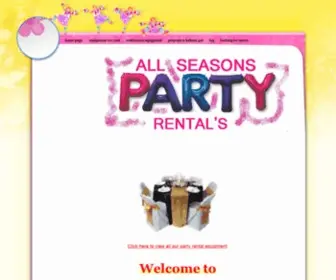 Allseasonpartys.com(Allseasonpartys) Screenshot