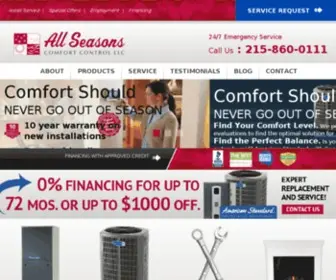 Allseasonscomfortcontrol.com(All Seasons Comfort Control) Screenshot
