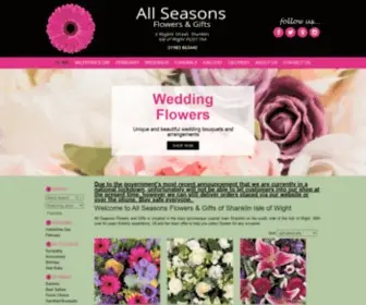 Allseasonsflowersandgifts.co.uk(All seasons florist shanklin isle of wight) Screenshot