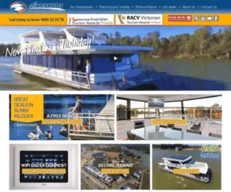 Allseasonshouseboats.com.au(All Seasons Houseboats) Screenshot