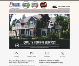 Allseasonsroofingchimney.com(All Seasons Roofing and Chimney Service) Screenshot