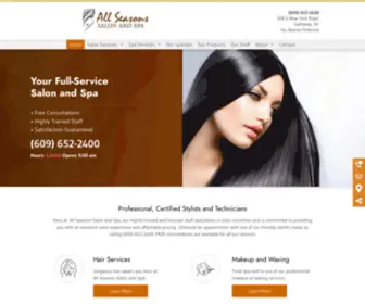 Allseasonssalonandspa.net(All Seasons Salon and Spa) Screenshot