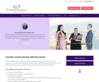Allseasonsweddings.com(Wedding Ceremonies by All Seasons) Screenshot