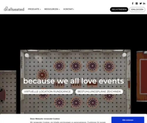 Allseated.de(Events verkaufen) Screenshot
